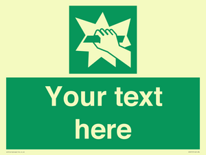 Custom Break Glass Sign